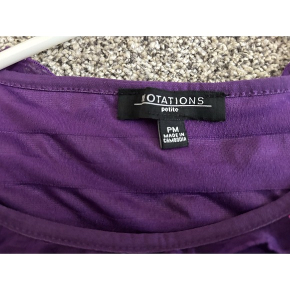 Notations Purple Long Sleeved Blouse - Picture 2 of 3